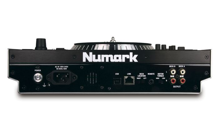 numark v7 controller rear panel