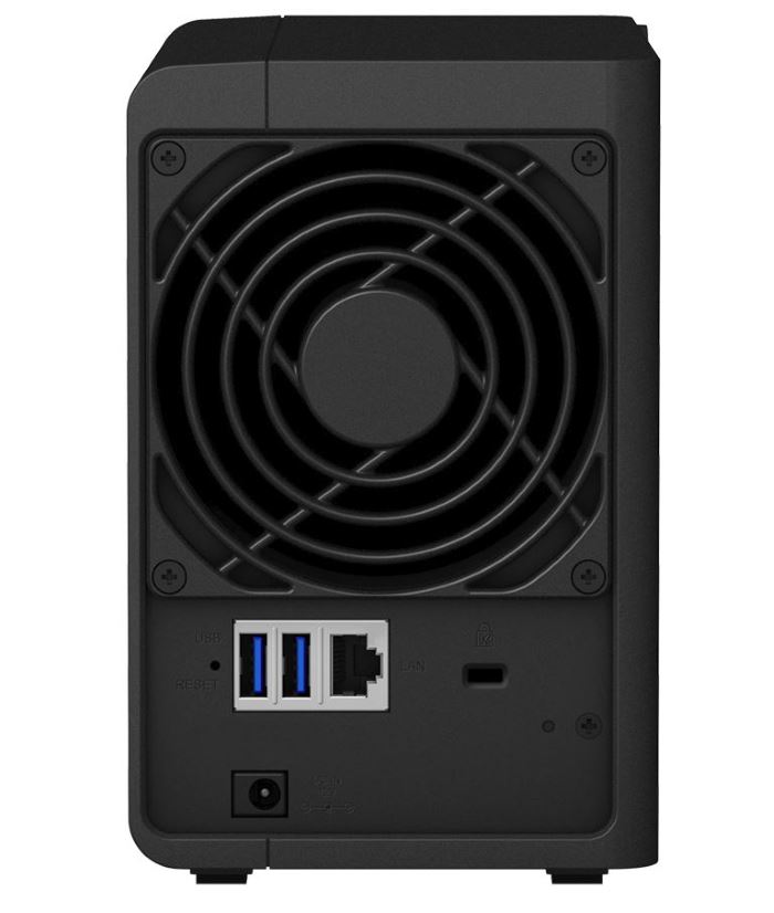 synology diskstation ds218 rear panel 