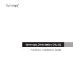 Synology DS218j installation manual pdf first page